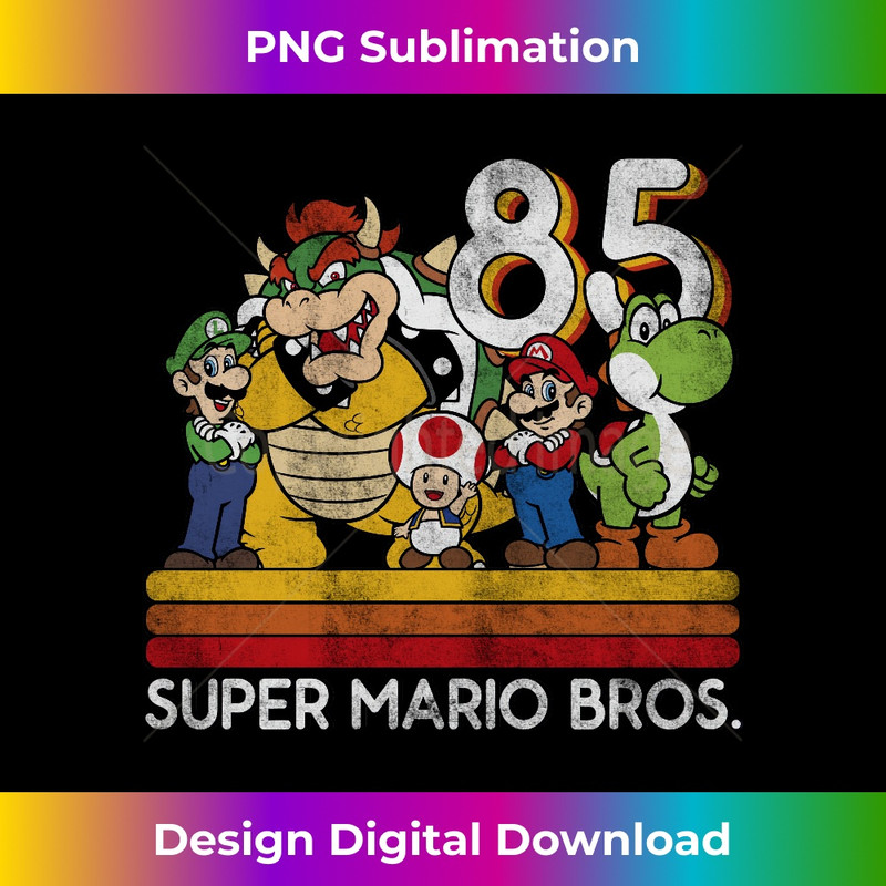 Nintendo Super Mario Retro Character Line-Up Long Sleeve 1728.jpg