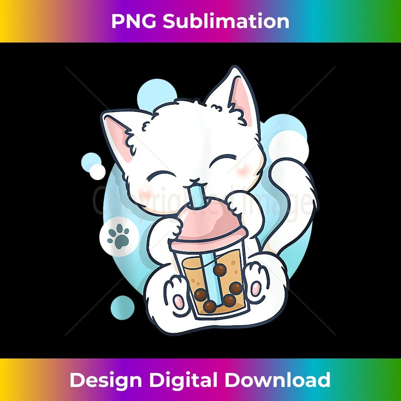 Cat Boba Tea Bubble Tea Anime Kawaii Neko Tank Top 0166.jpg