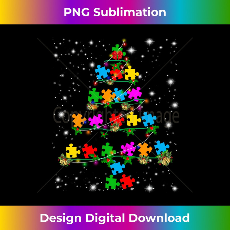 Autism Awareness Christmas Tree Pajama Matching Costume Long Sleeve 0091.jpg