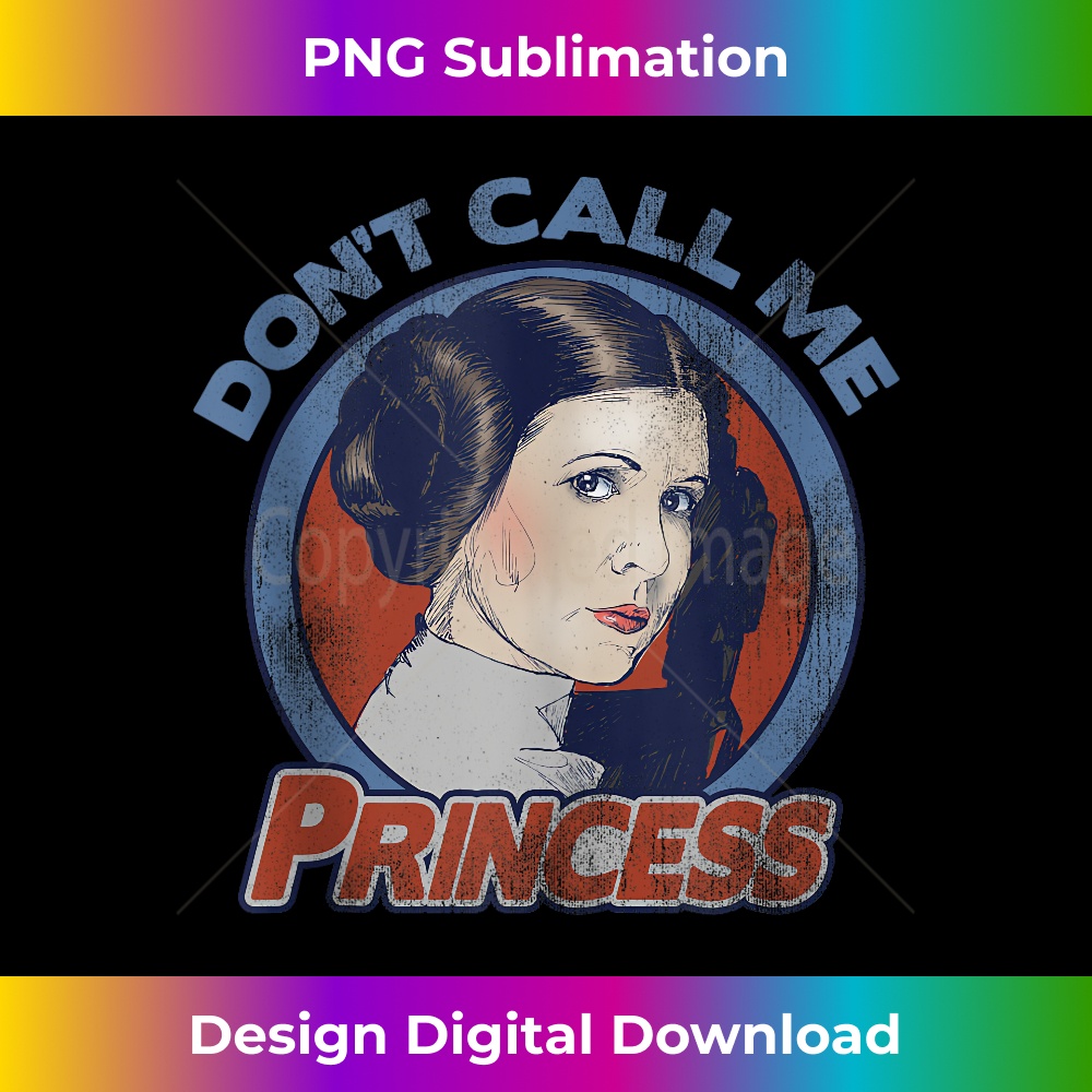 Star Wars Don't Call Me Princess Cartoon Circle Portrait Tank Top 1218.jpg
