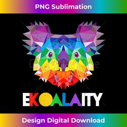 koala rainbow flag gay pride - urban sublimation png design - access the spectrum of sublimation artistry