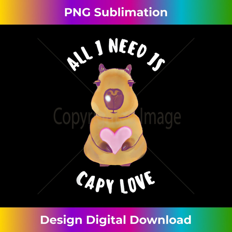 All I need is capy love capybara cute kawaii cartoon anime Tank Top 0028.jpg
