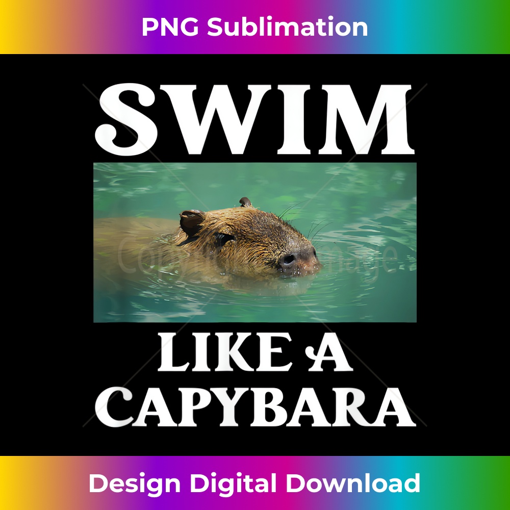 Funny Swimming Swim Capybara Design 1013.jpg