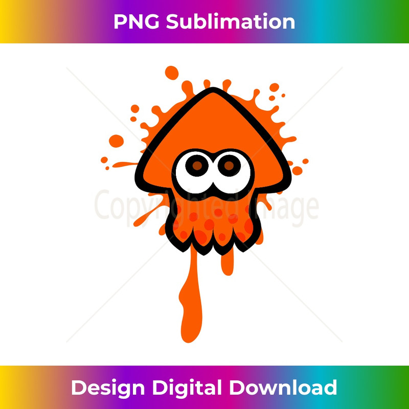 Nintendo Splatoon Orange Inkling Squid Splat Long Sleeve Tee Long Sleeve 0975.jpg
