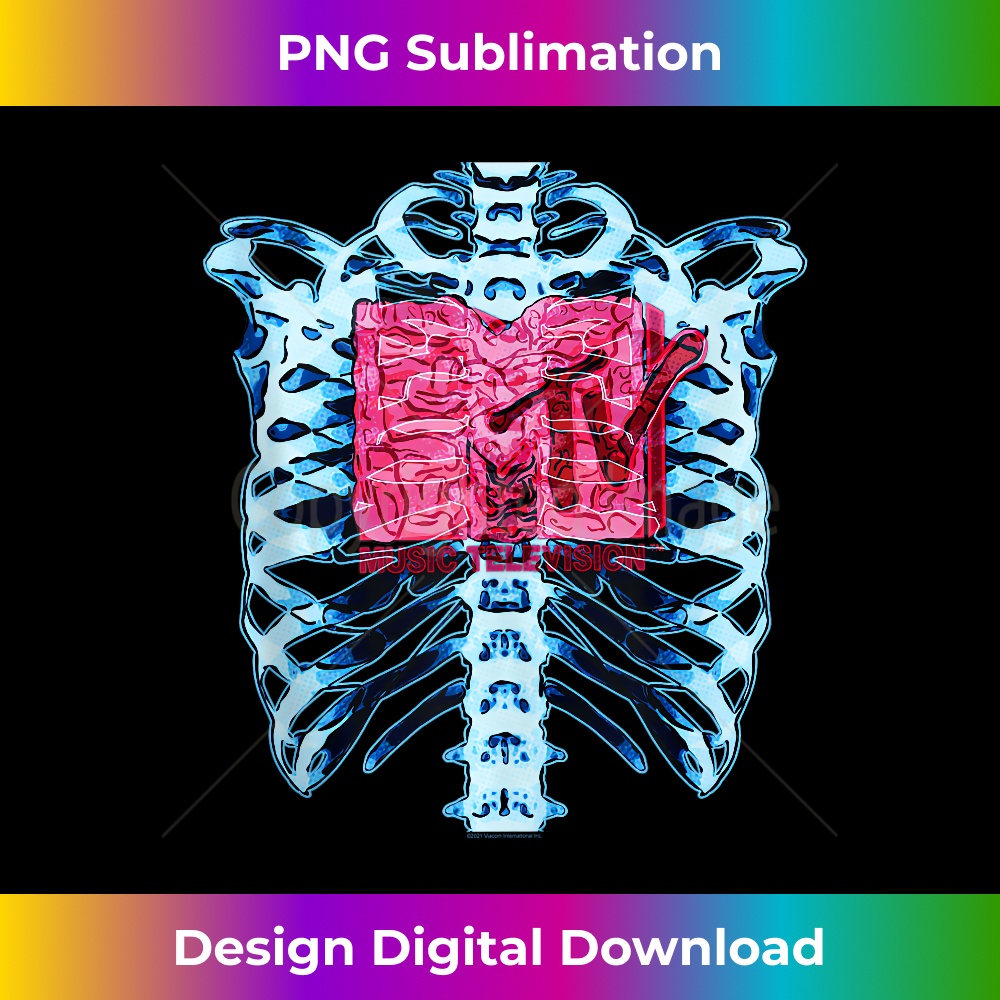 MTV Logo Rib Cage Tank Top - Artisanal Sublimation PNG File - Striking & Memorable Impressions