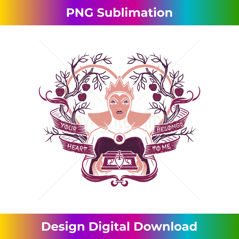 Disney Villains Valentines Your Heart Belongs To Me Long Sleeve - Sleek Sublimation PNG Download - Reimagine Your Sublimation Pieces