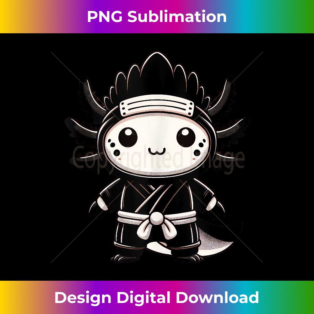 Anime Ninja Axolotl Samurai Pet Salamander Martial Art Lover Tank Top - Bespoke Sublimation Digital File - Chic, Bold, and Uncompromising