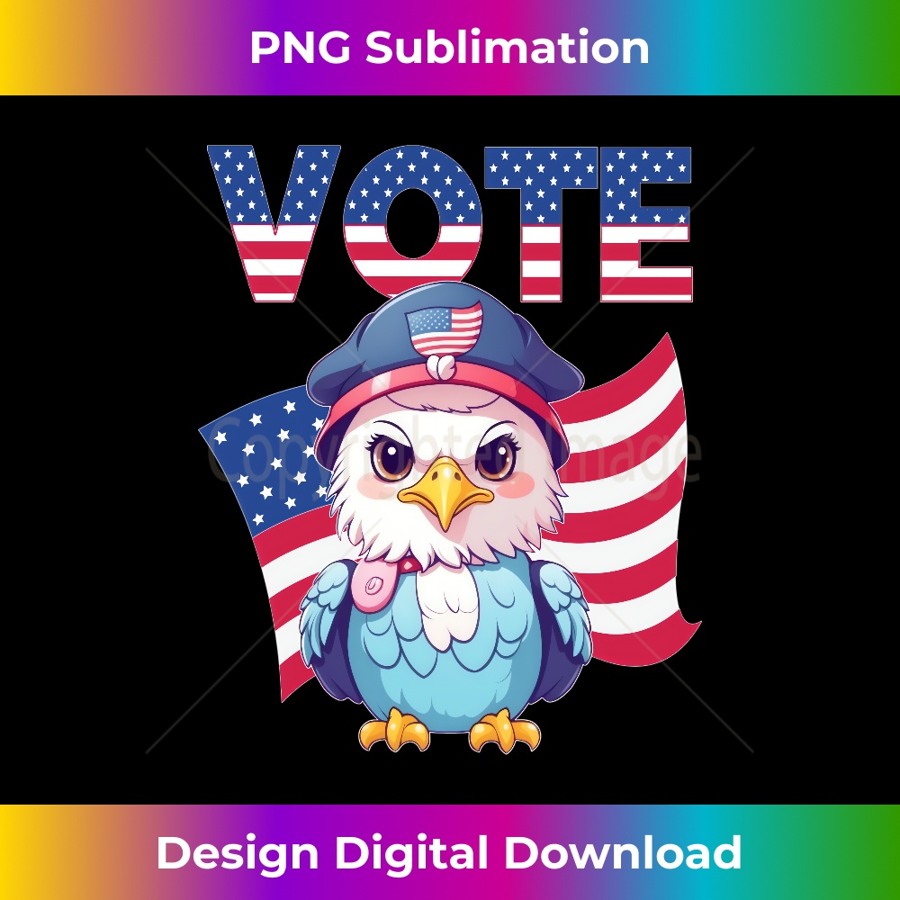 Vote Next US President Proud American Eagle US Flag Long Sleeve - Luxe Sublimation PNG Download - Elevate Your Style with Intricate Details