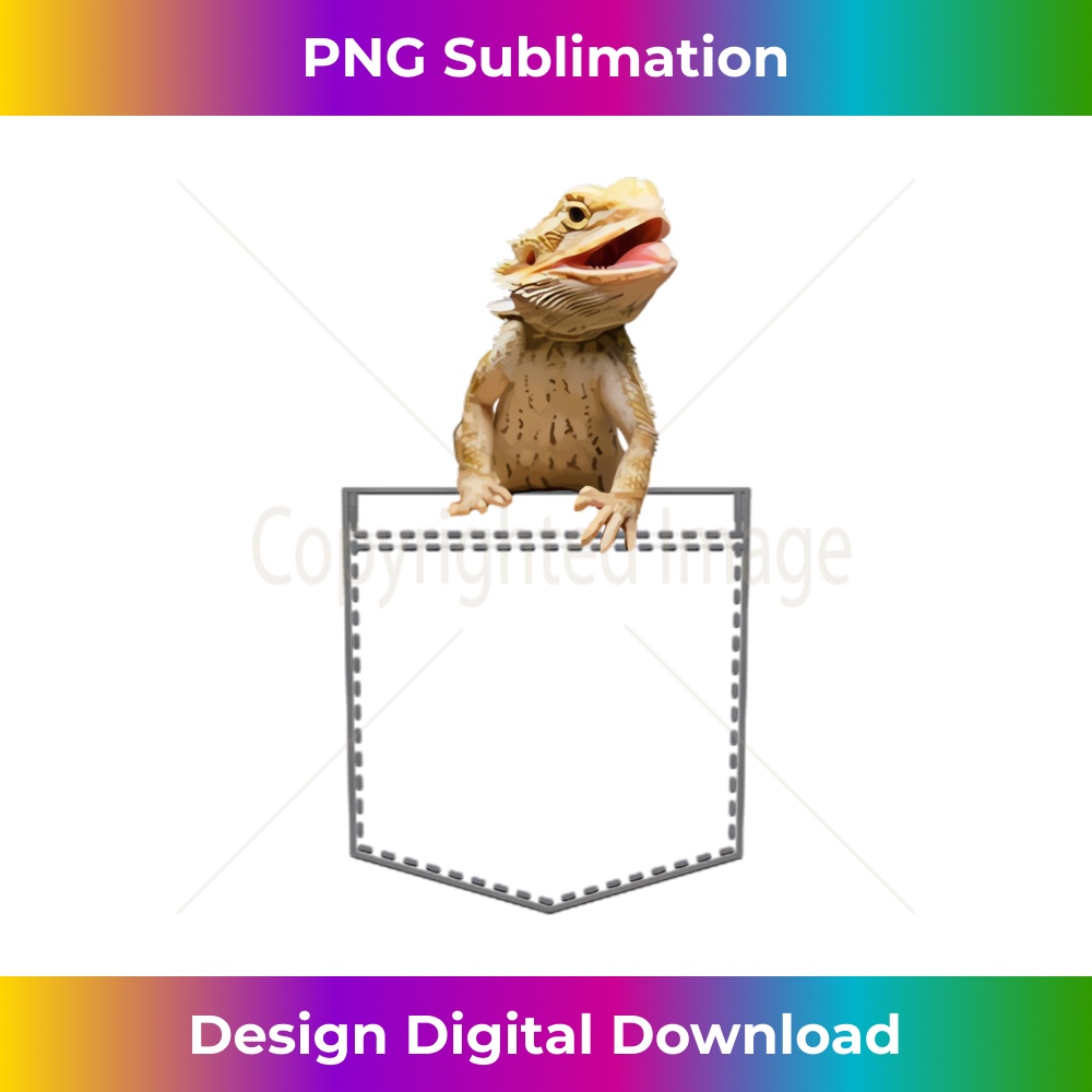 Bearded Dragon Youth Bearded Dragon Pocket Dragon Long Sleeve - Deluxe PNG Sublimation Download - Lively and Captivating Visuals