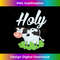 Holy Cow Pun Funny Cow Lover & Dairy Farmer - Contemporary PNG Sublimation Design - Rapidly Innovate Your Artistic Vision