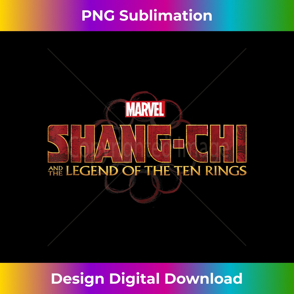 Marvel Shang-Chi And The Legend Of The Ten Rings Logo Tank Top - Luxe Sublimation PNG Download - Access the Spectrum of Sublimation Artistry