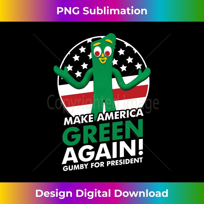 Gumby For President Long Sleeve - Bespoke Sublimation Digital File - Chic, Bold, and Uncompromising