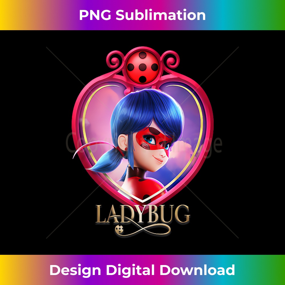 Miraculous Ladybug The Movie LB Badge Title Tank Top - Timeless PNG Sublimation Download - Pioneer New Aesthetic Frontiers