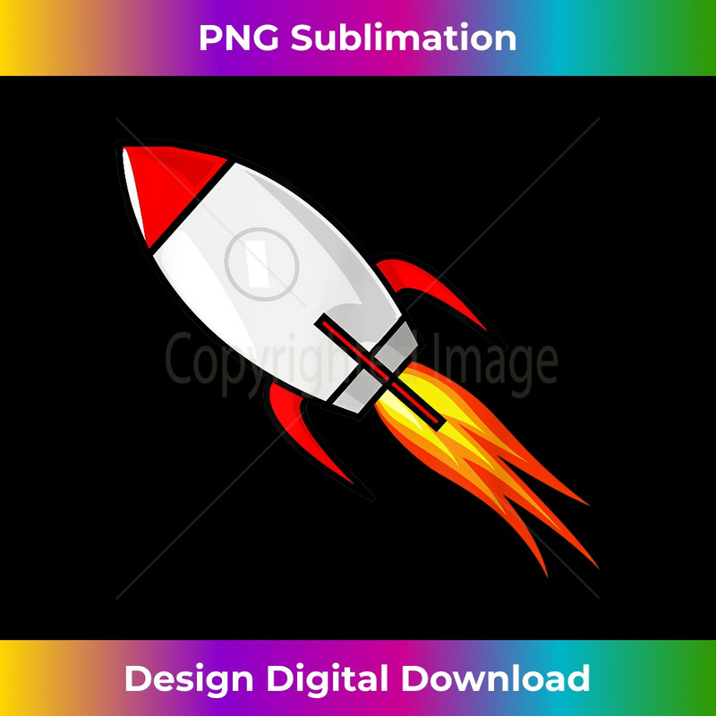 Rocket Astronaut Spaceship Red White Men Women Youth - Urban Sublimation PNG Design - Ideal for Imaginative Endeavors