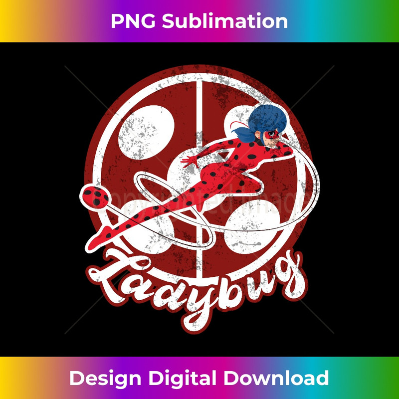 Miraculous Ladybug Vintage Collection with Ladybug icon Long Sleeve - Innovative PNG Sublimation Design - Ideal for Imaginative Endeavors