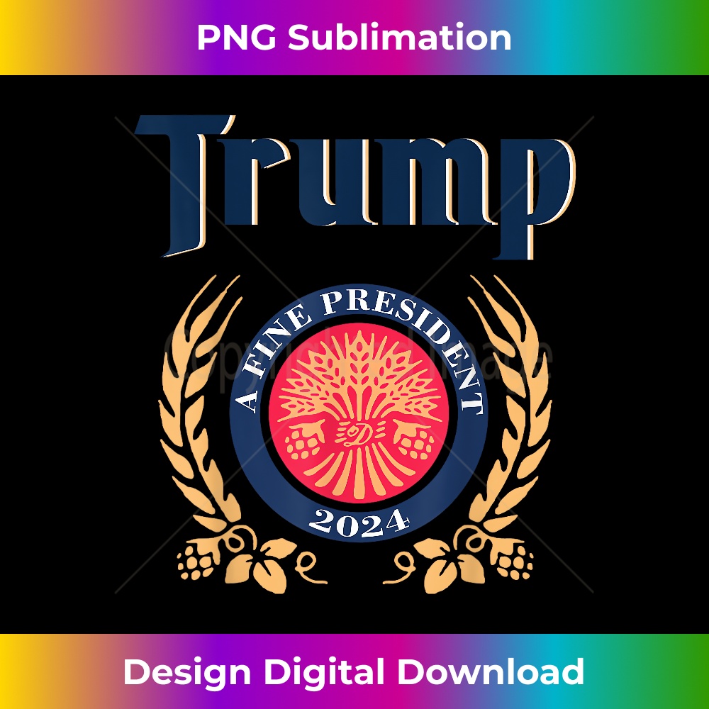 Trump A Fine President - Contemporary PNG Sublimation Design - Enhance Your Art with a Dash of Spice