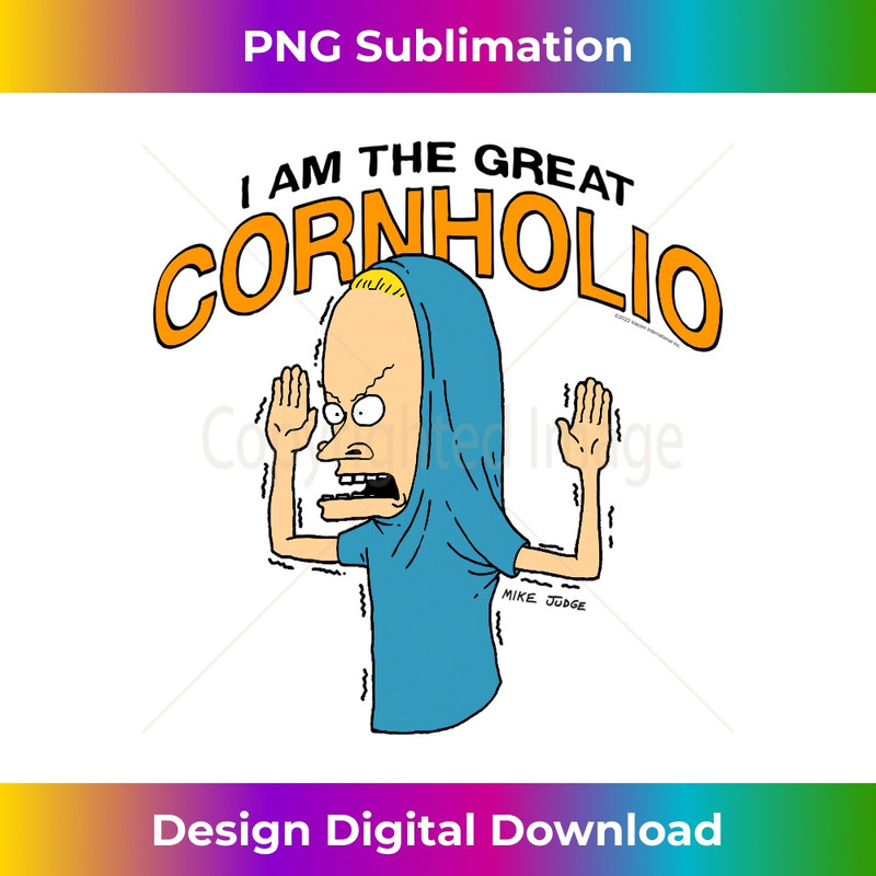 Beavis and Butt-Head The Great Cornholio Long Sleeve - Sophisticated PNG Sublimation File - Customize with Flair