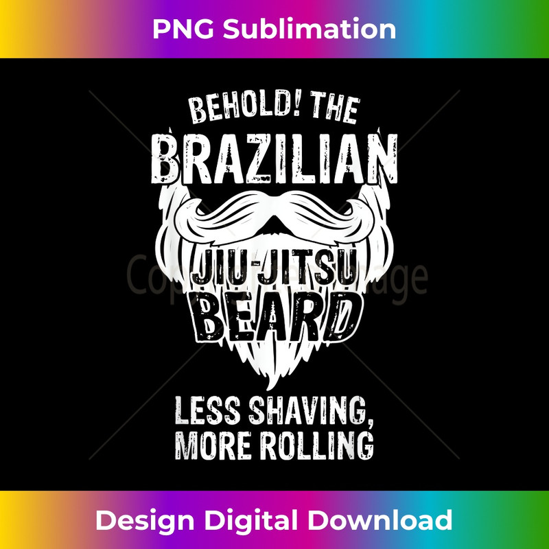 Mixed Martial Arts Brazilian Jiu Jitsu Beard - Sophisticated PNG Sublimation File - Ideal for Imaginative Endeavors