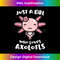 Axolotl Shirt Just a Girl Who Loves Axolotls Axolotl Lover - Edgy Sublimation Digital File - Enhance Your Art with a Dash of Spice