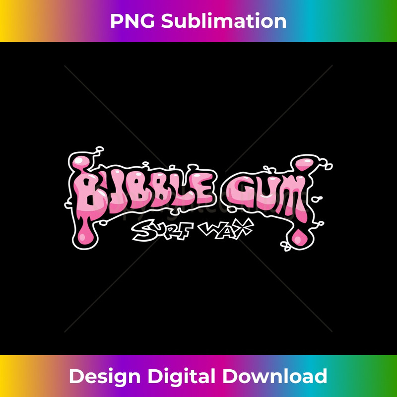 Bubble Gum Surf Wax Apparel Bubble Gum Lover Long Sleeve - Classic Sublimation PNG File - Elevate Your Style with Intricate Details