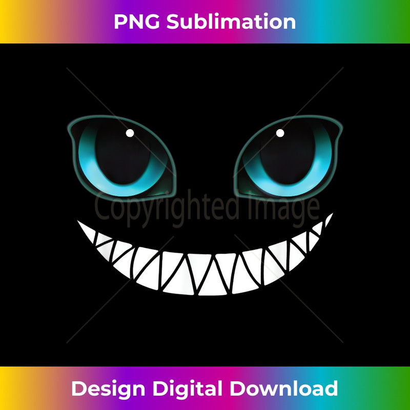Cat Costume Grinse Monster Blue Eyes - Minimalist Sublimation Digital File - Craft with Boldness and Assurance