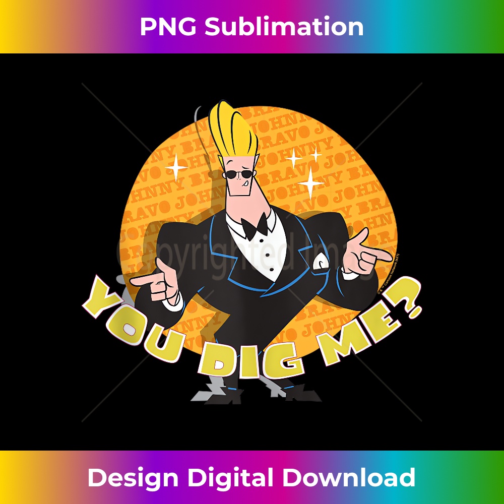 Johnny Bravo You Dig Me Tank Top - Sublimation-Optimized PNG File - Crafted for Sublimation Excellence
