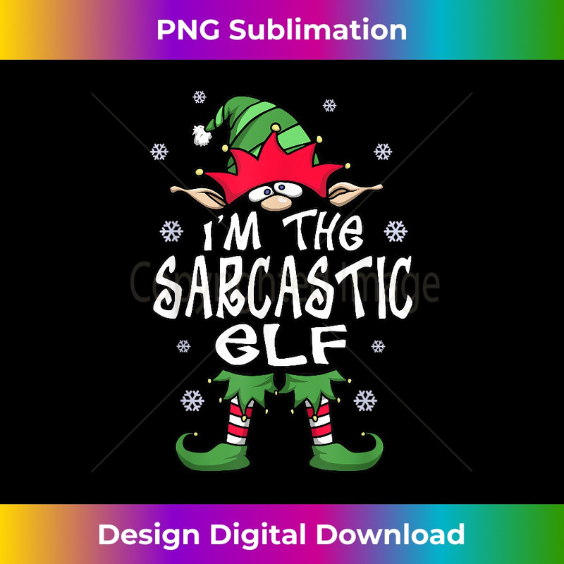 Sarcastic Elf Funny Christmas Humor Novelty Gift Im The Elf - Urban Sublimation PNG Design - Spark Your Artistic Genius