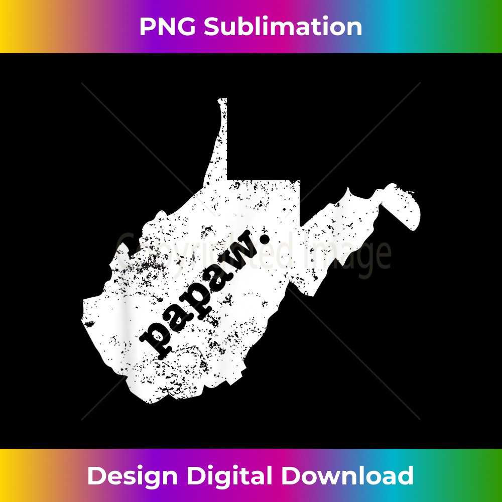 Papaw T Shirt West Virginia T Shirt Coolest Grandpa Shirt - Minimalist Sublimation Digital File - Reimagine Your Sublimation Pieces