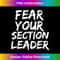Fear your section leader marching band march music gift - Deluxe PNG Sublimation Download - Enhance Your Art with a Dash of Spice