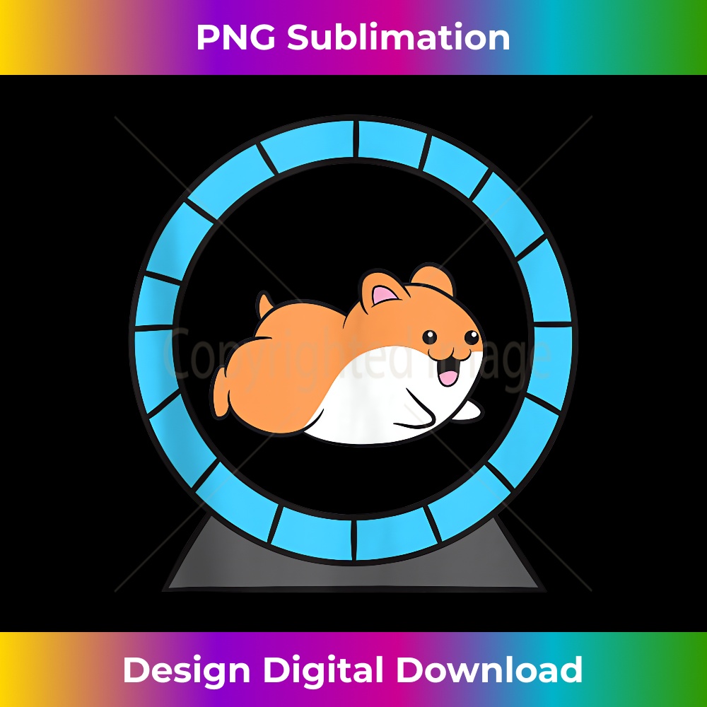 Hamster in a Hamster Wheel Pet Hamster Tank Top - Artisanal Sublimation PNG File - Craft with Boldness and Assurance