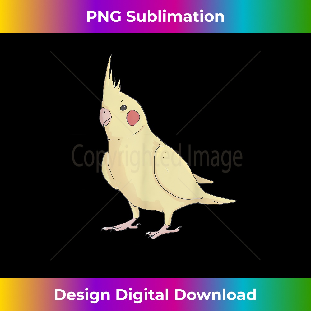 Cute Yellow Cockatiel Shirt - Cockatiel Parrot - Sophisticated PNG Sublimation File - Customize with Flair