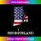 Rhode Island Map State American Flag Art 4th Of July Pride Tank Top - Eco-Friendly Sublimation PNG Download - Tailor-Made for Sublimation Craftsmanship