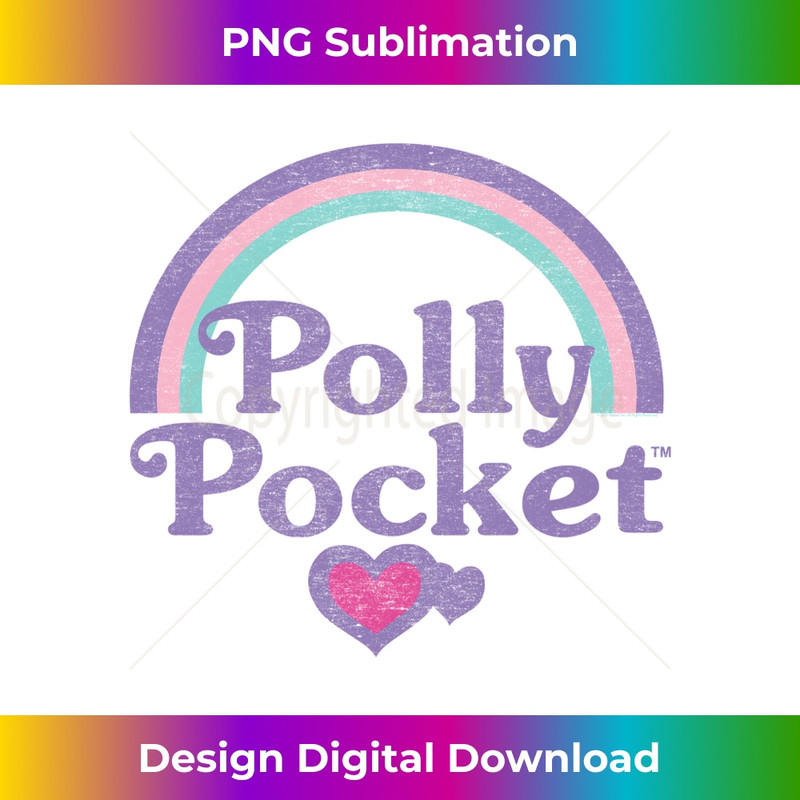 Polly Pocket Rainbows Long Sleeve - Urban Sublimation PNG Design - Striking & Memorable Impressions