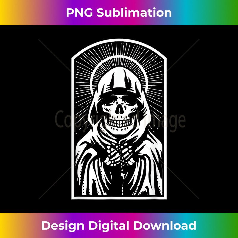 Santa Muerte Mexican Dead Mexico Sugar Skull Female Deity - Eco-Friendly Sublimation PNG Download - Infuse Everyday with a Celebratory Spirit