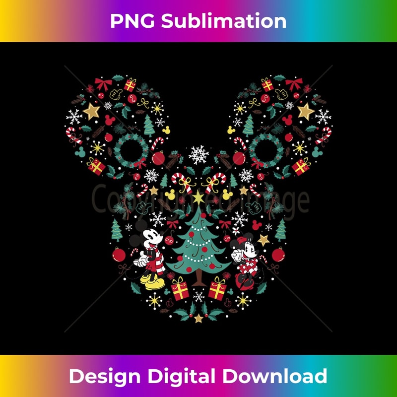Disney Mickey And Friends Christmas Icon Mix Mouse Ears Tank Top - Bohemian Sublimation Digital Download - Chic, Bold, and Uncompromising