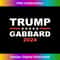 Trump Gabbard 2024 For President VP USA Election Patriotic Tank Top - Contemporary PNG Sublimation Design - Access the Spectrum of Sublimation Artistry