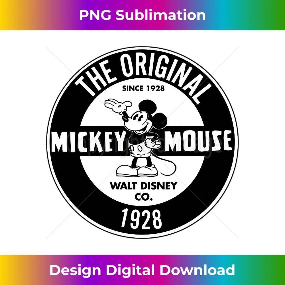 Disney Mickey Mouse The Original Since 1928 Collegiate Long Sleeve - Bespoke Sublimation Digital File - Ideal for Imaginative Endeavors