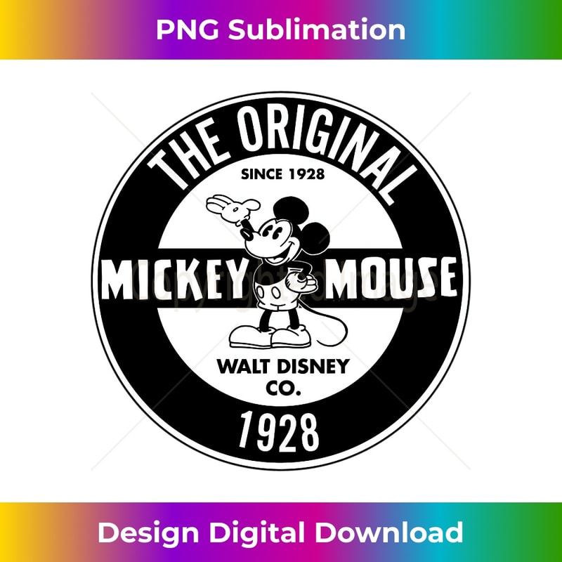 Disney Mickey Mouse The Original Since 1928 Collegiate Long Sleeve - Bespoke Sublimation Digital File - Ideal for Imaginative Endeavors