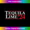 Womens Novelty 2024 Election Campaign '24 Tequila Lime V-Neck - Timeless PNG Sublimation Download - Elevate Your Style with Intricate Details