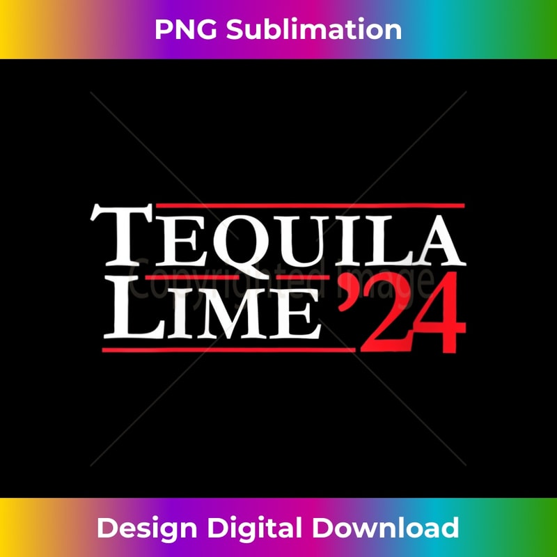 Womens Novelty 2024 Election Campaign '24 Tequila Lime V-Neck - Timeless PNG Sublimation Download - Elevate Your Style with Intricate Details