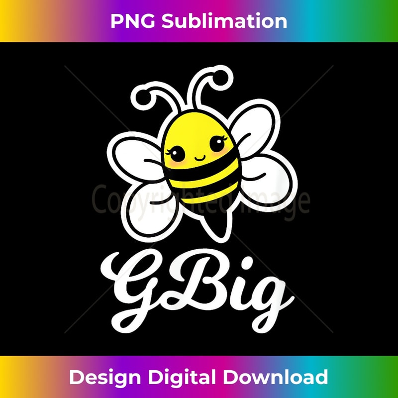 Sorority GBig Kawaii Bee Cute Drawing Greek - Minimalist Sublimation Digital File - Chic, Bold, and Uncompromising