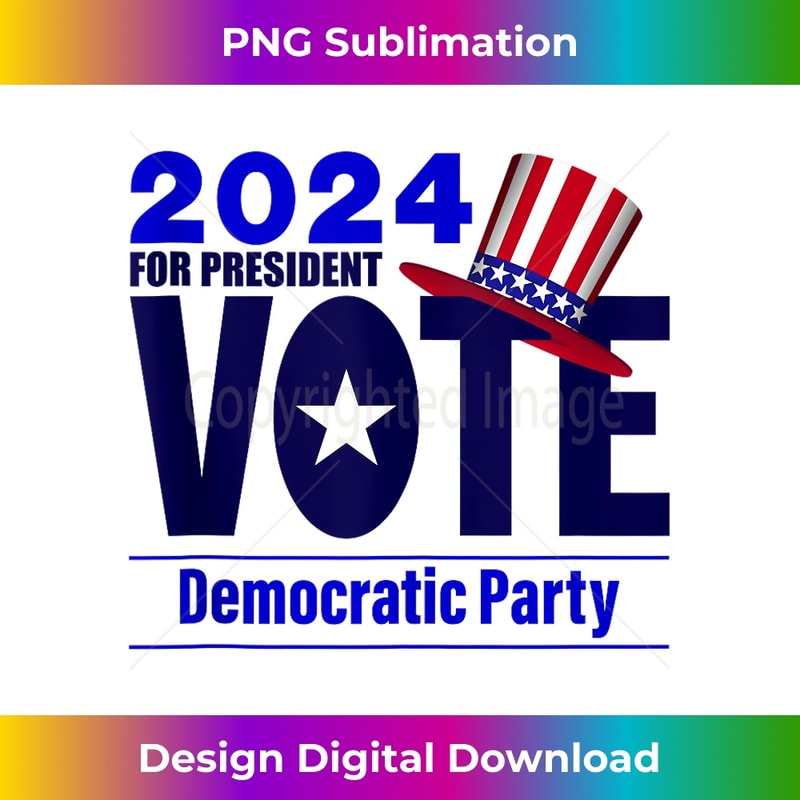 Democrat(1) - For a Victory Tank Top - Bohemian Sublimation Digital Download - Spark Your Artistic Genius