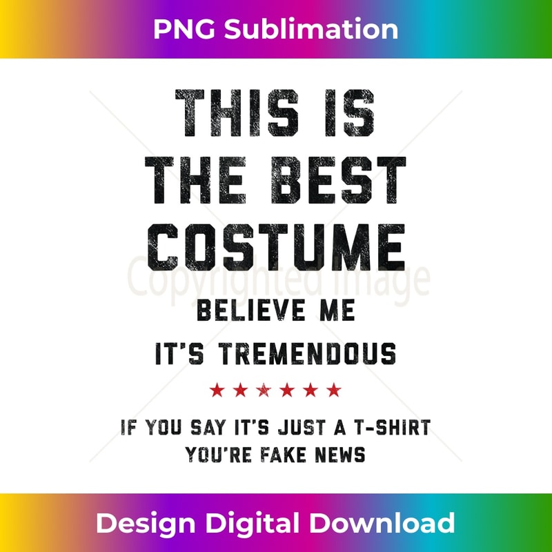 Donald Trump Halloween Costume - Sublimation-Optimized PNG File - Access the Spectrum of Sublimation Artistry