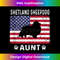 Funny Shetland Sheepdog Aunt US Flag 4th Of July Tank Top - Eco-Friendly Sublimation PNG Download - Spark Your Artistic Genius