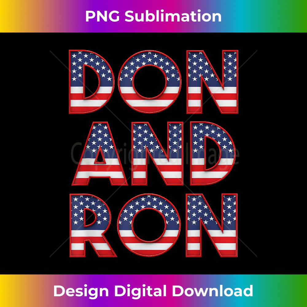 Don And Ron Trump DeSantis 2024 President Republican - Urban Sublimation PNG Design - Animate Your Creative Concepts