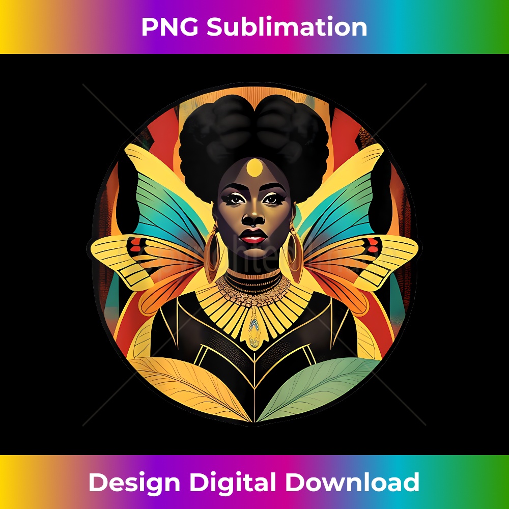 Black History Butterfly Queen, Proud Anime lover Black Queen Tank Top - Vibrant Sublimation Digital Download - Immerse in Creativity with Every Design