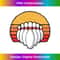 Vintage Bowling Ten Pins & 80's Sun Retro Graphic Long Sleeve - Contemporary PNG Sublimation Design - Rapidly Innovate Your Artistic Vision