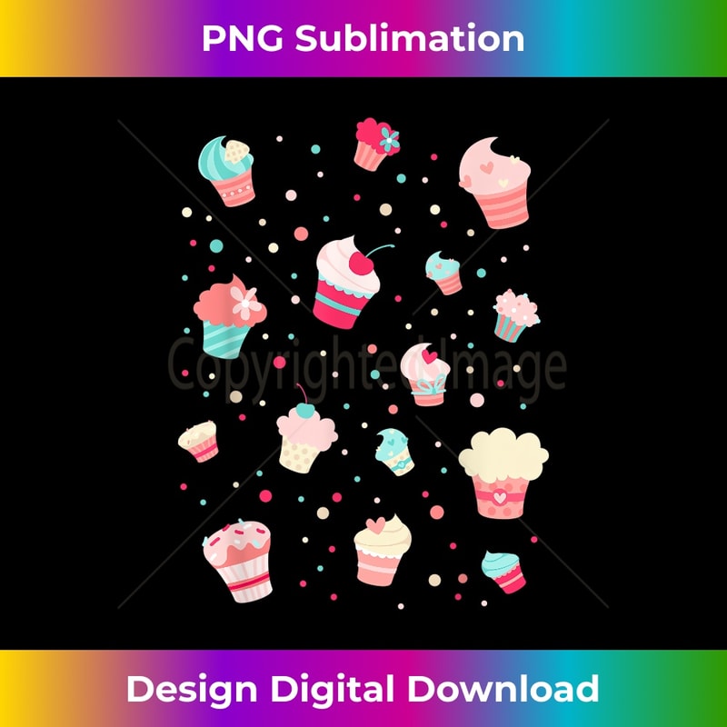 Cute Cupcakes Shirt - Cupcake Birthday Party Baking Baker - Sophisticated PNG Sublimation File - Chic, Bold, and Uncompromising