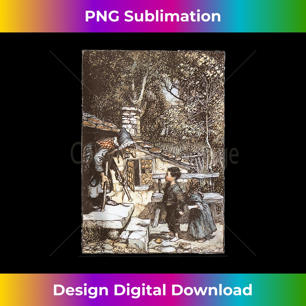 Creepy Witch Retro Fairy Tale Hansel and Gretel Tank Top - Sleek Sublimation PNG Download - Immerse in Creativity with Every Design