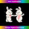 Kids Lindy Hop Bunny Design for your Swing Dance Student - Minimalist Sublimation Digital File - Access the Spectrum of Sublimation Artistry